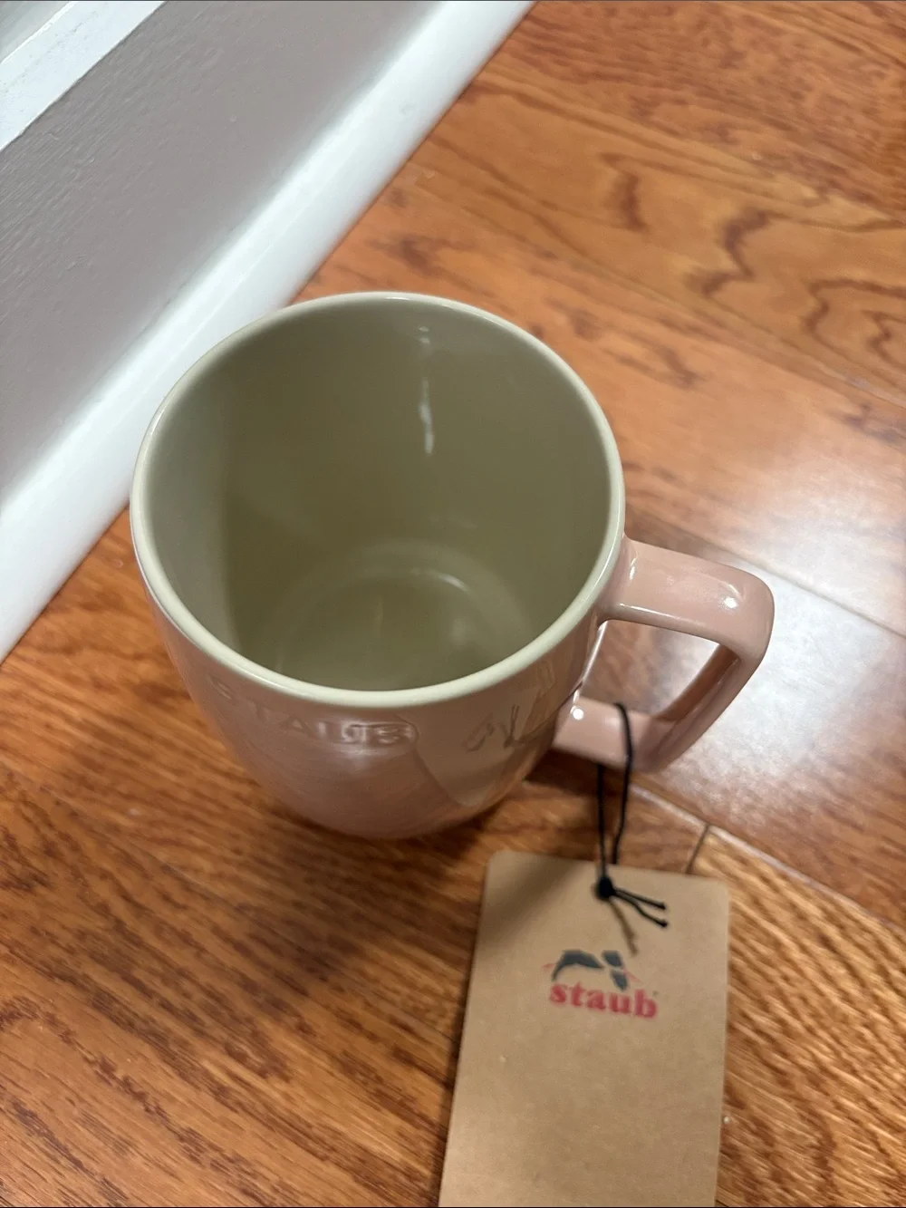 Staub Light Pink 16oz Ceramic Mug with Handle